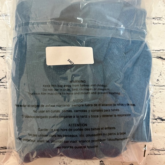 Charter Club 100% Cashmere Open Front Cardigan Teal Blue Womens Medium 2-Ply - Picture 9 of 9